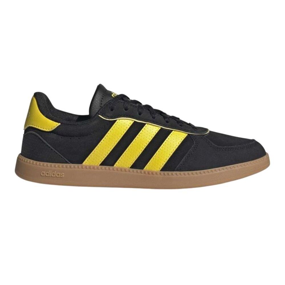Adidas Womens/Ladies Sleek Suede Sneakers / Black/Yellow/Gum